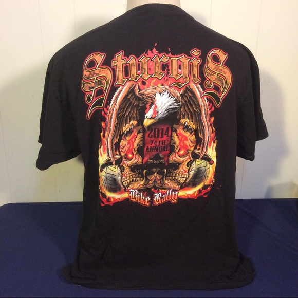 Sturgis 2014 Bike Rally South Dakota Mens T-shirt size XL - Picture 2 of 8